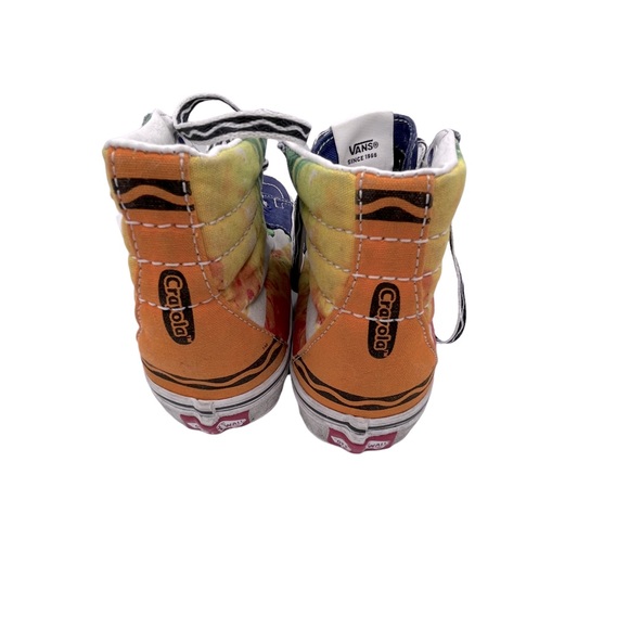 Vans x Crayola Sk8-Hi Mash Up Melt Skate Shoe - Multicolour Size 4 - Picture 5 of 7